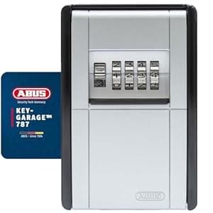 ABUS KeyGarage 787 – Schlüsselbox zur Wandmontage – für Schlüssel oder kleine Wertgegenstände – 46331 – Schwarz-Silber