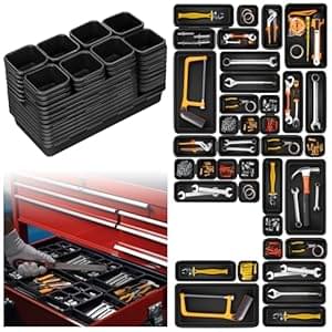 AXNSATRE Sortierbox Schubladen Werkstatt Werkzeug Organizer – 19 Stück Schubladen Ordnungssystem, Werkzeug Organizer Schubladen, Werkstatt Organizer Box, Werkzeug Sortierbox Schubladen